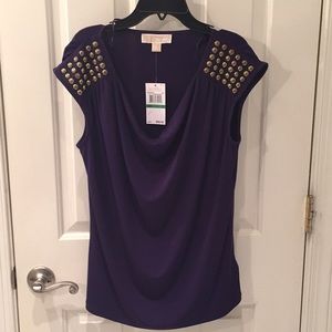🆕 Michael Kors Purple Studded Top